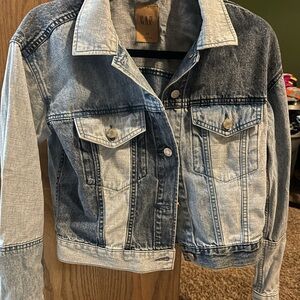 GAP Women's Two-Tone Denim Jacket